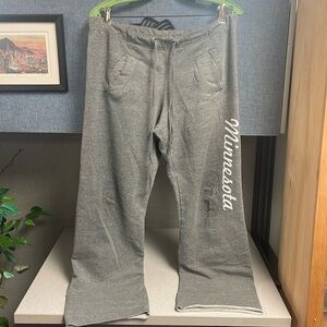 Gray bootcut sweatpants